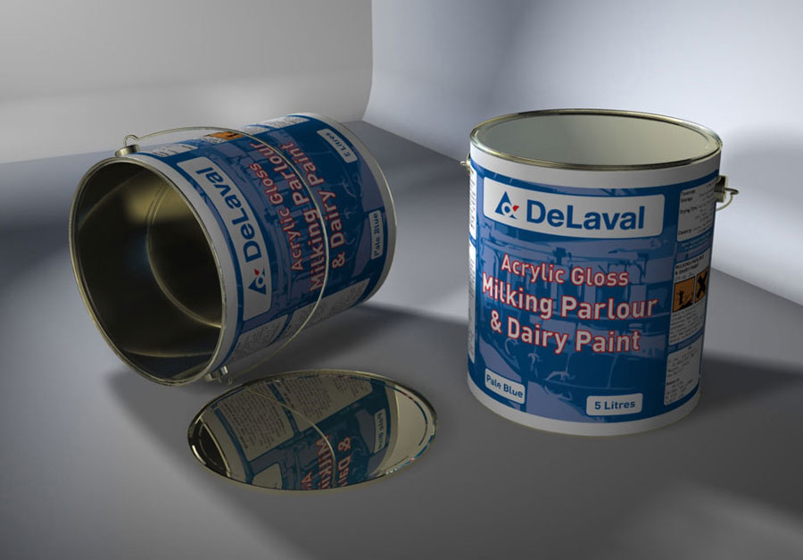 DeLaval Paint Can Label